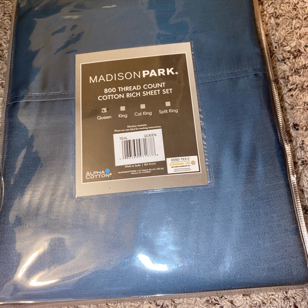 Madison Park Queen 800 Thread Count Sheets